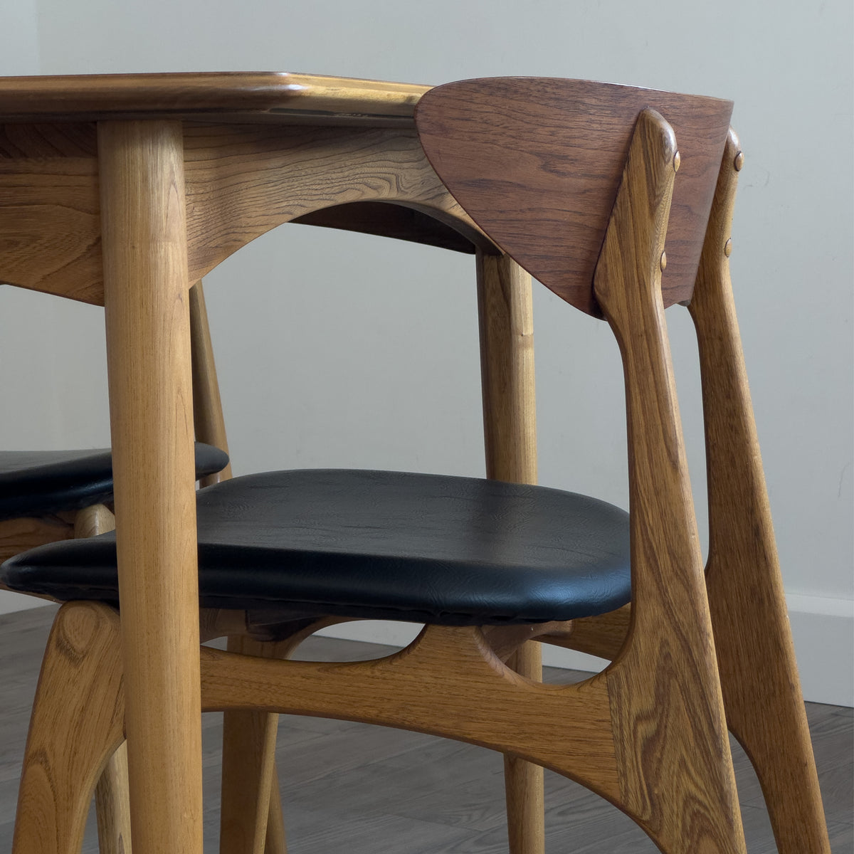 Walnut and Elm Deilcraft Dining Chairs