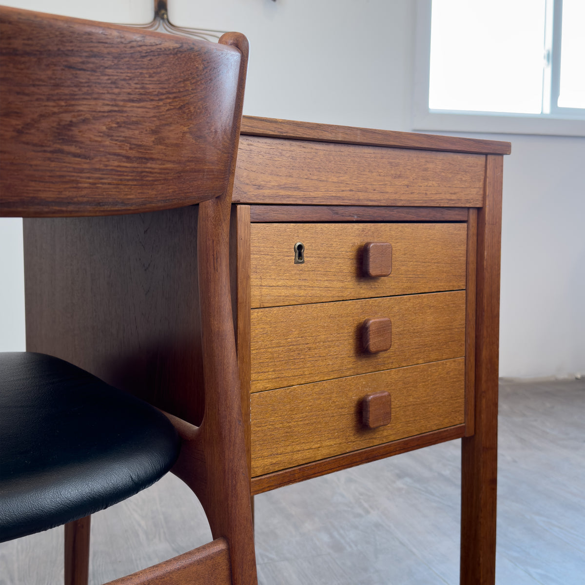 Danish Teak Desk by Domino Mobler