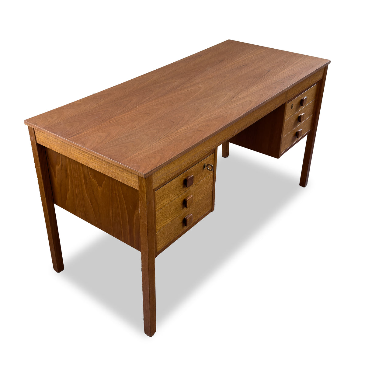 Danish Teak Desk by Domino Mobler