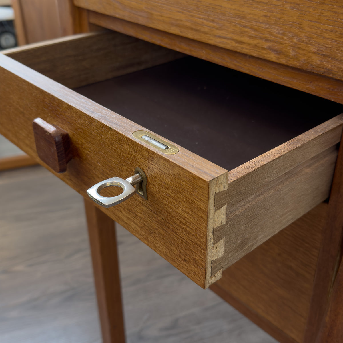 Danish Teak Desk by Domino Mobler