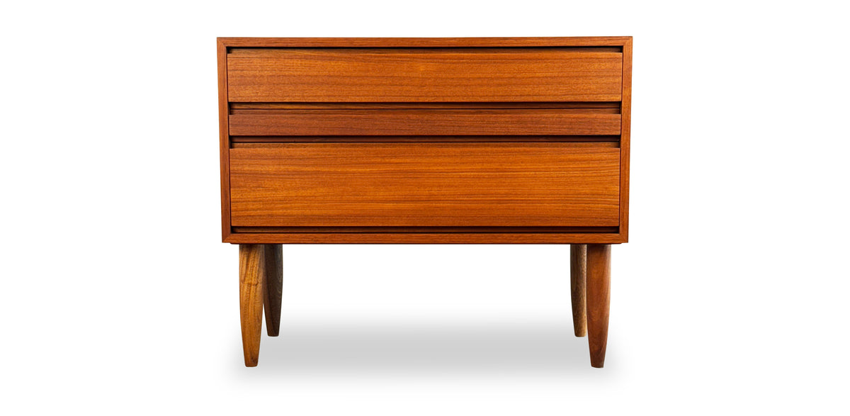 Teak Three Drawer Chest/Nightstand