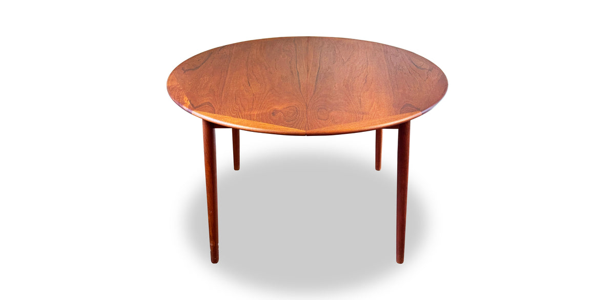 Round Extendable Teak Dining Table