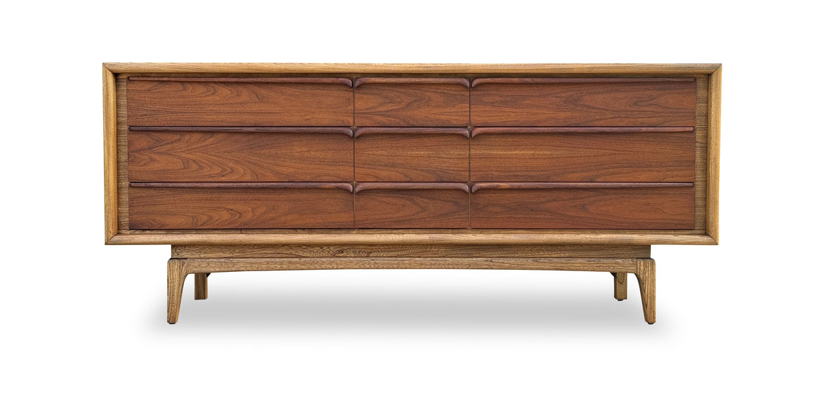 Walnut and Ash Dresser by United Furniture