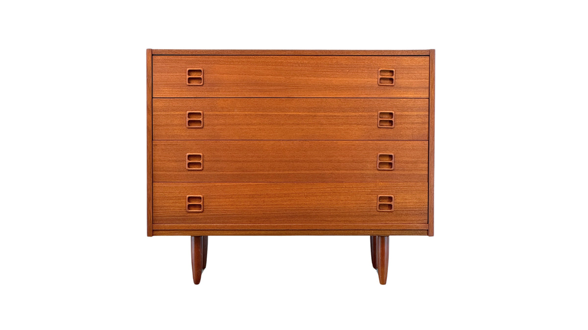 Teak Four Drawer Dresser