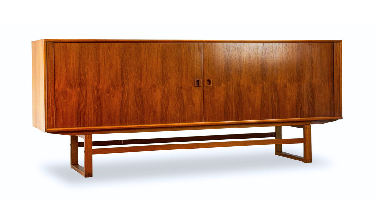 Teak Tambour Door Sideboard by Axel Christensen