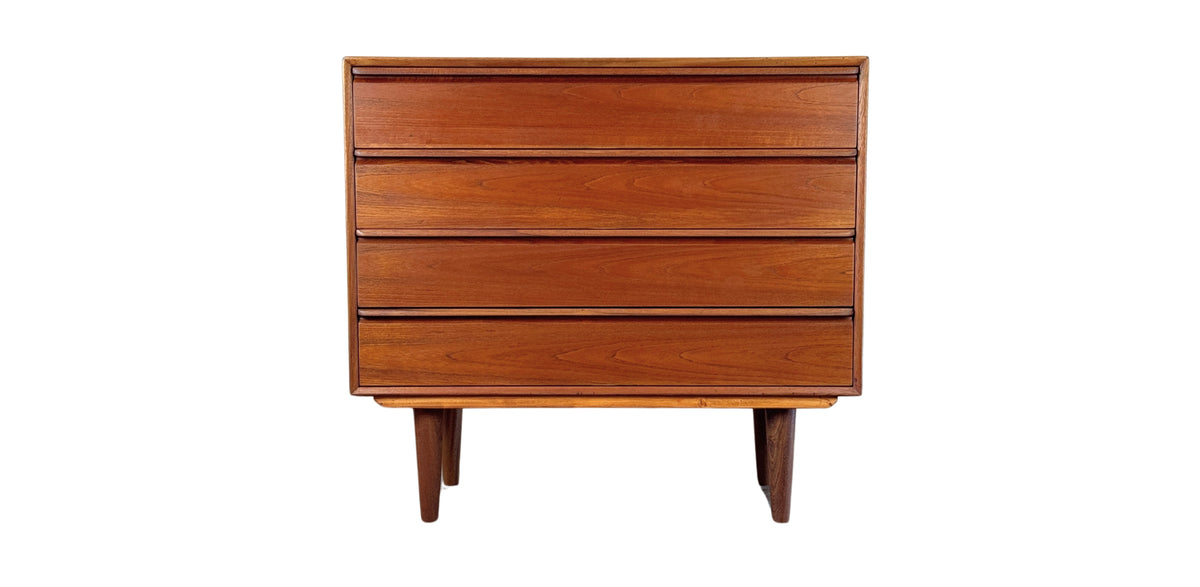 Walnut Four Drawer Dresser by Westnofa