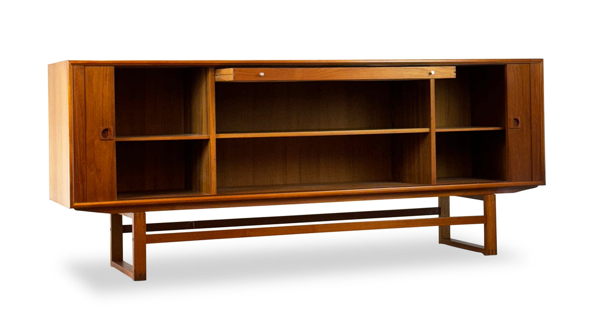 Teak Tambour Door Sideboard by Axel Christensen