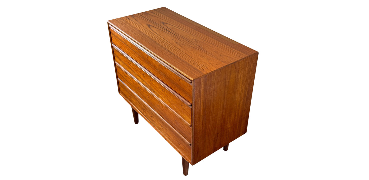 Walnut Four Drawer Dresser by Westnofa