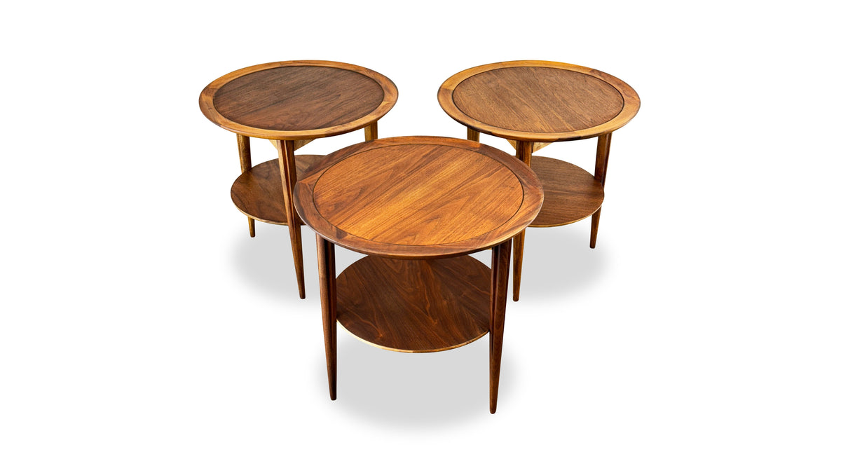 Set of Three Tripod End Tables by Deilcraft