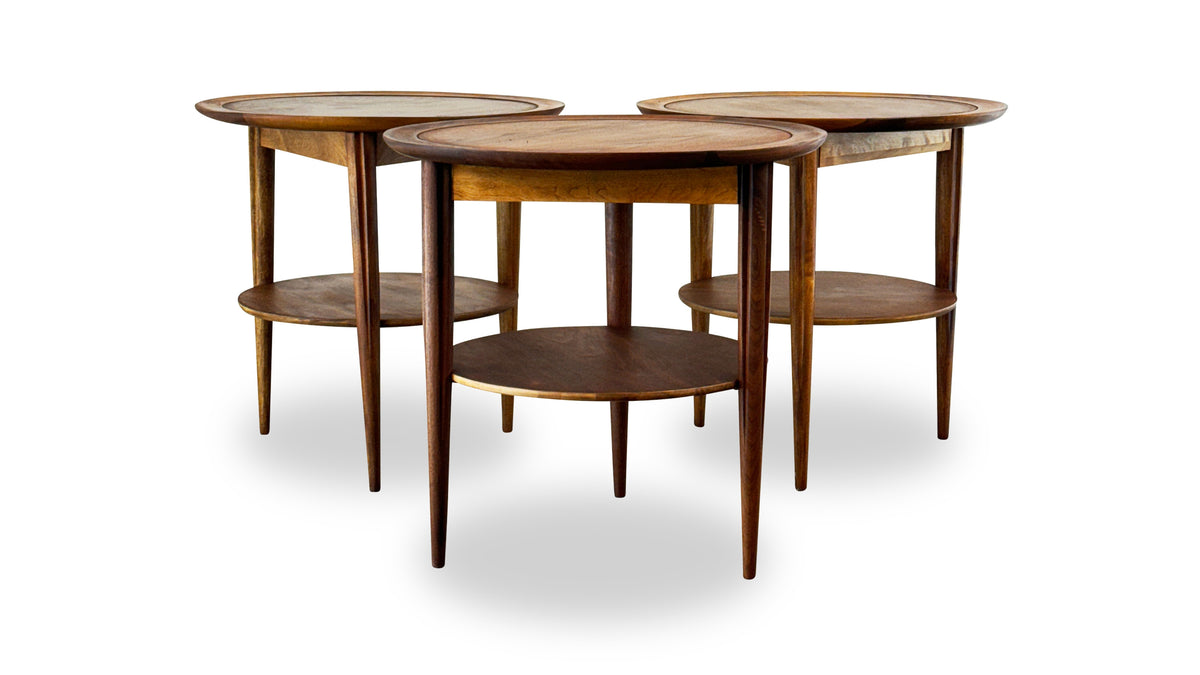 Set of Three Tripod End Tables by Deilcraft