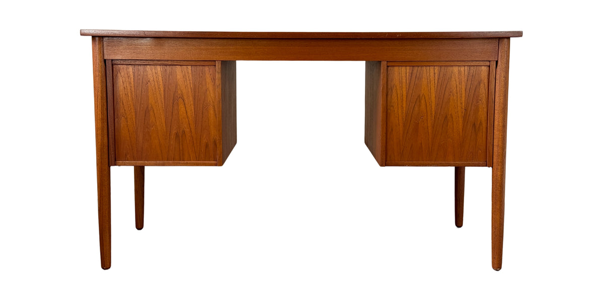 Teak Seven Drawer Desk