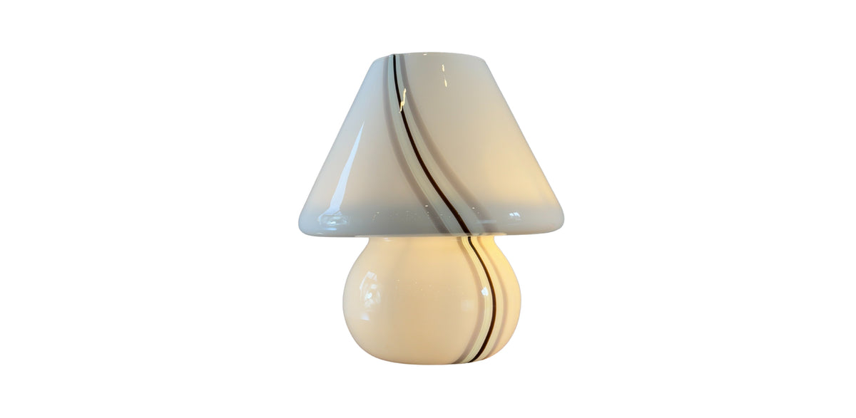 Vintage Mushroom Murano Lamp