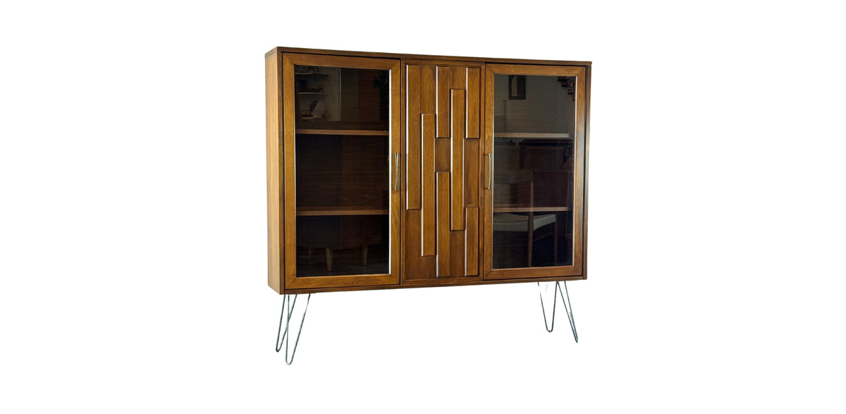 Vintage Walnut Bookcase