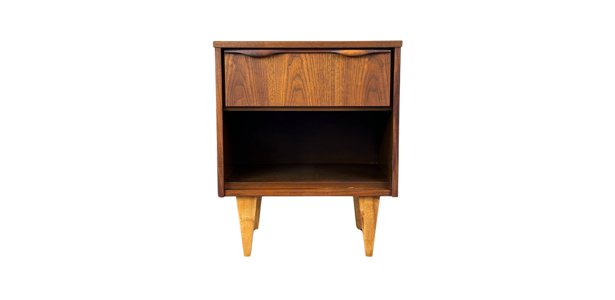 Walnut Nightstand by Viscol