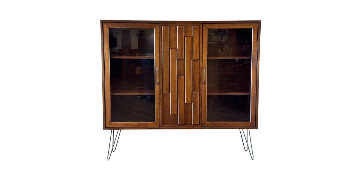Vintage Walnut Bookcase