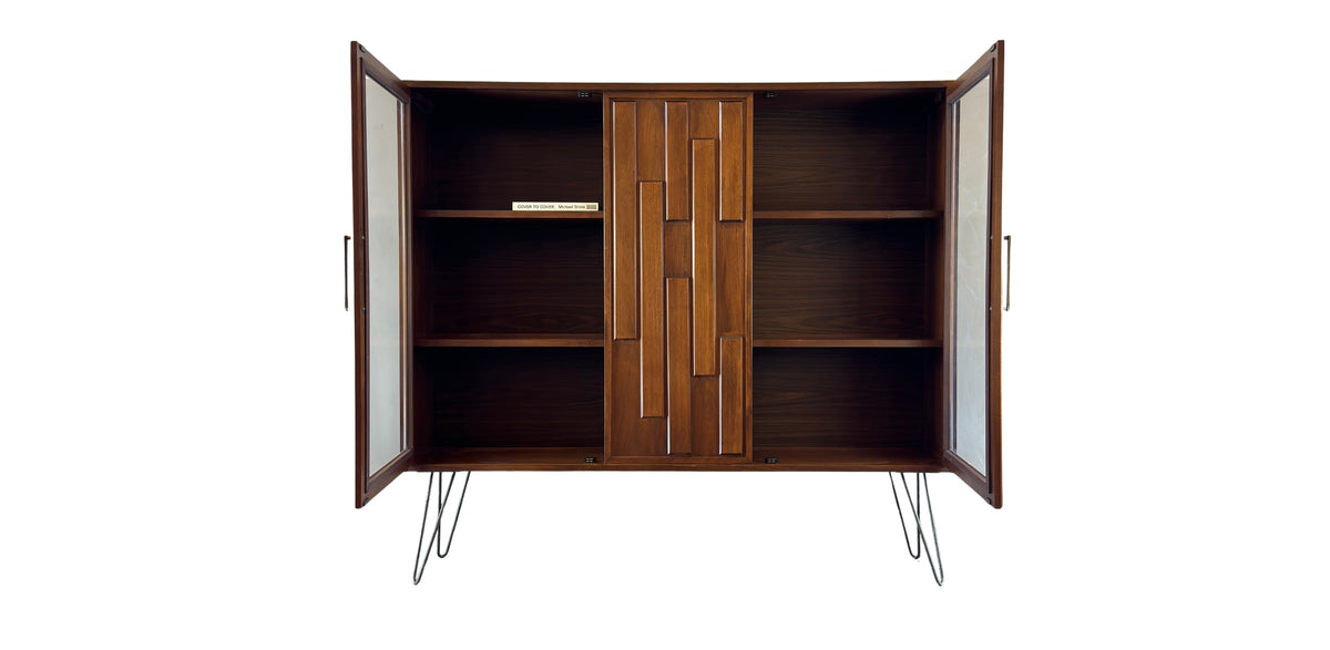 Vintage Walnut Bookcase