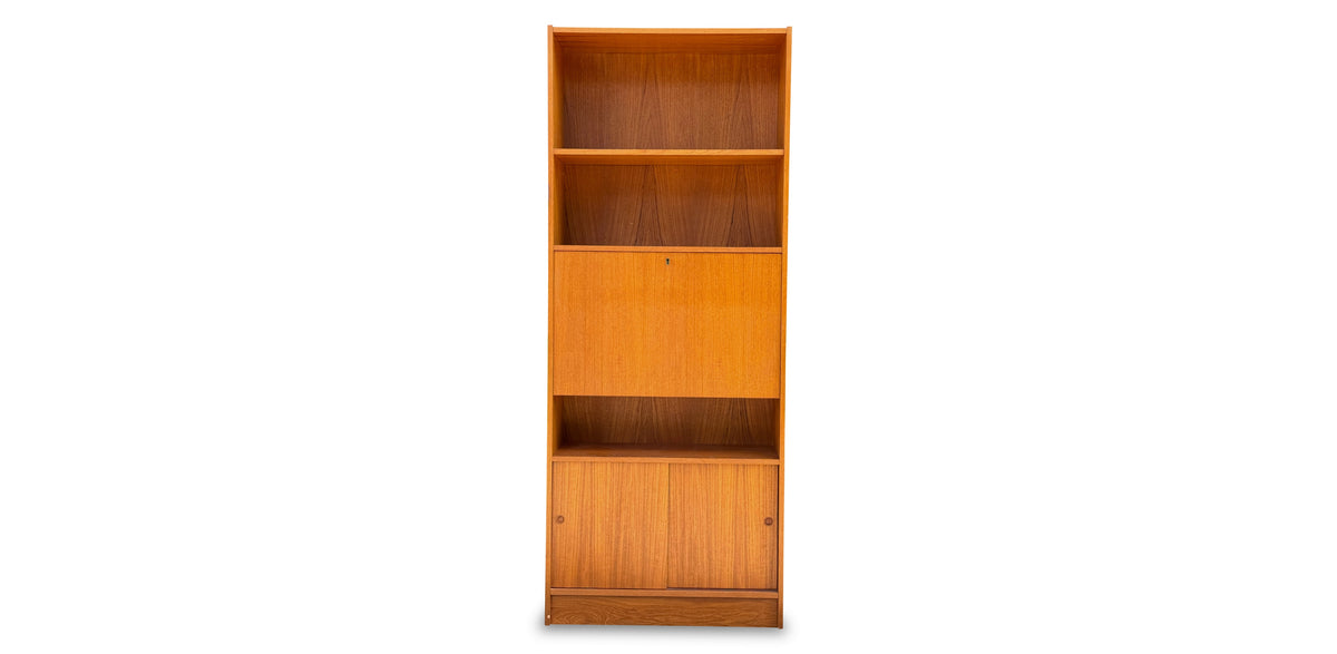 Teak Bookcase Cabinet