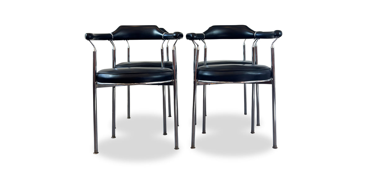Vintage Chrome Dining Chairs