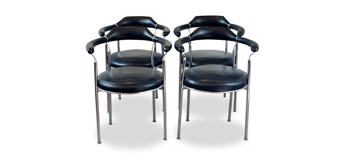 Vintage Chrome Dining Chairs
