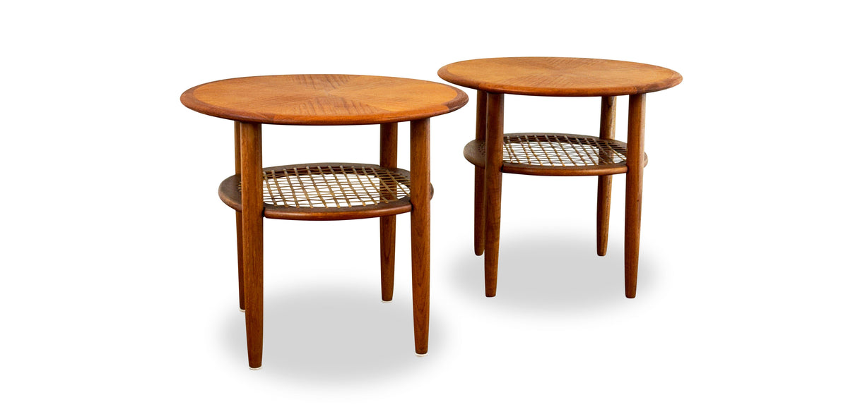 Pair of Teak End Tables