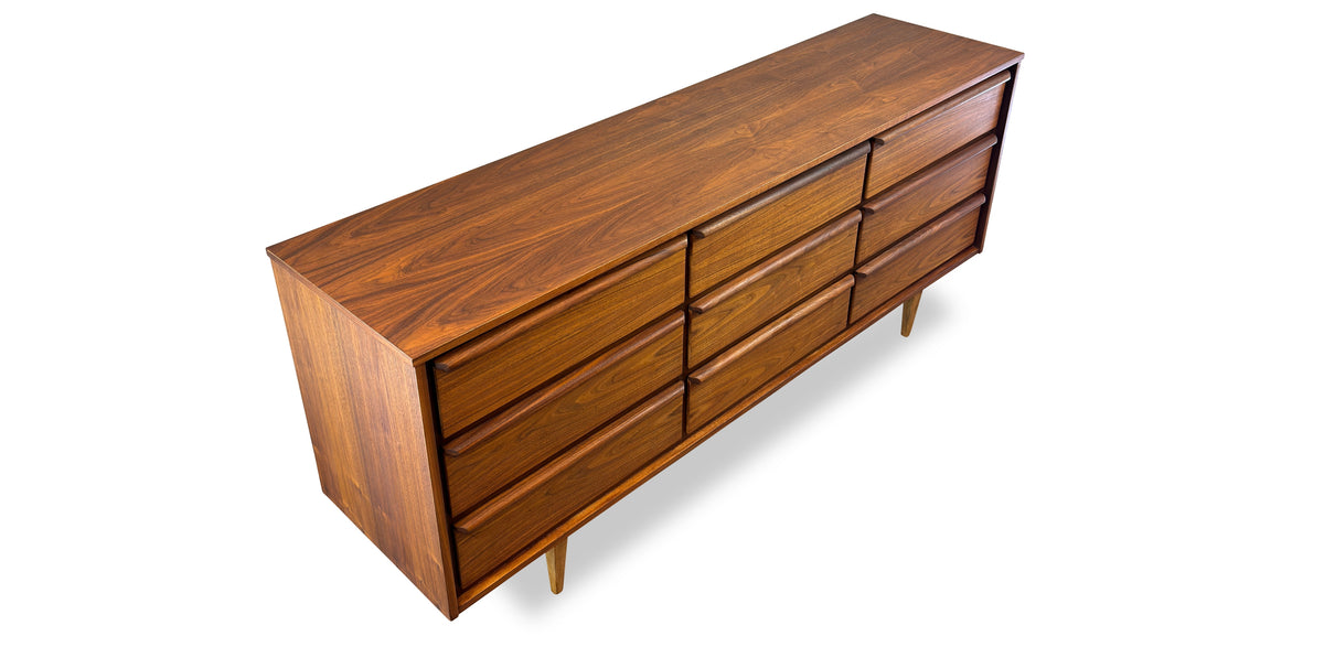 Mid Century Walnut Dresser by HPL
