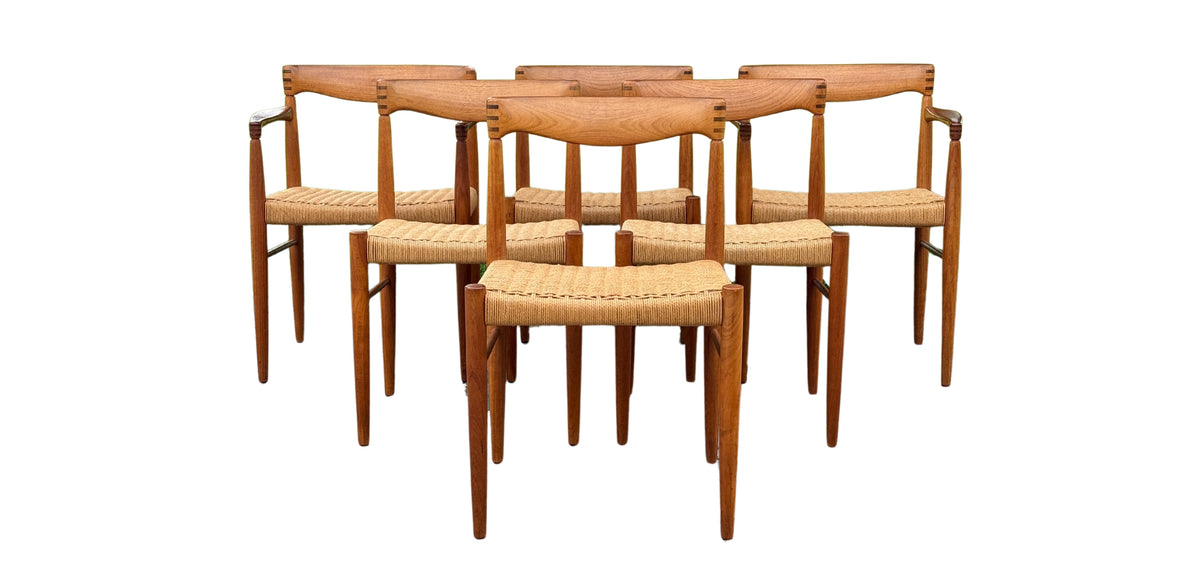 Teak Dining Chairs by H.W. Klein for Bramin