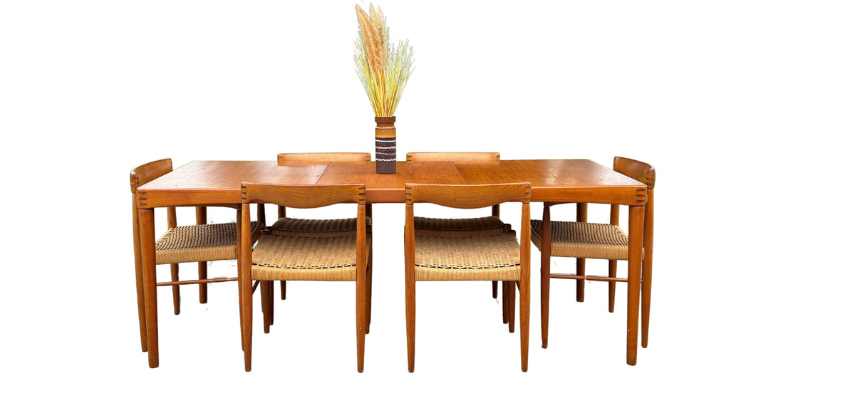 Teak Dining Chairs by H.W. Klein for Bramin
