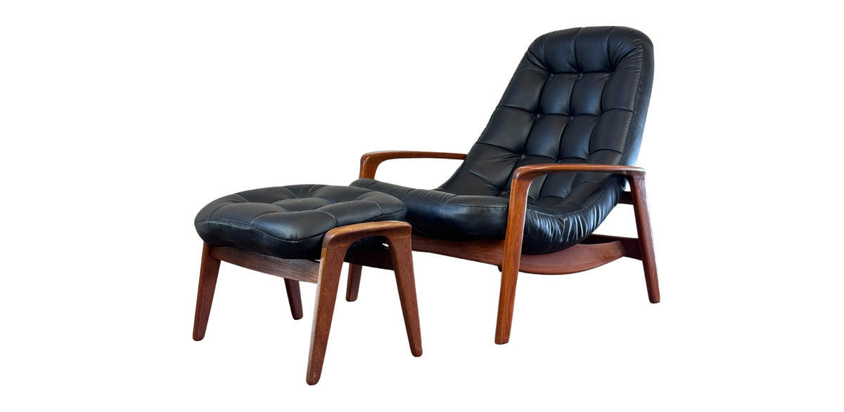 R. Huber Teak Scoop Chair