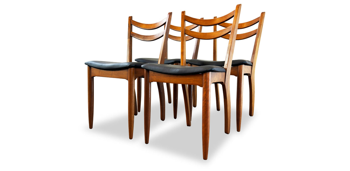 Walnut Dining Chairs by Honderich