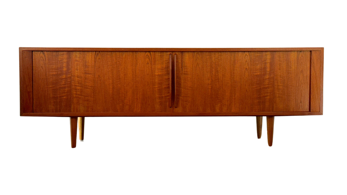 Danish Teak Tambour Door Sideboard