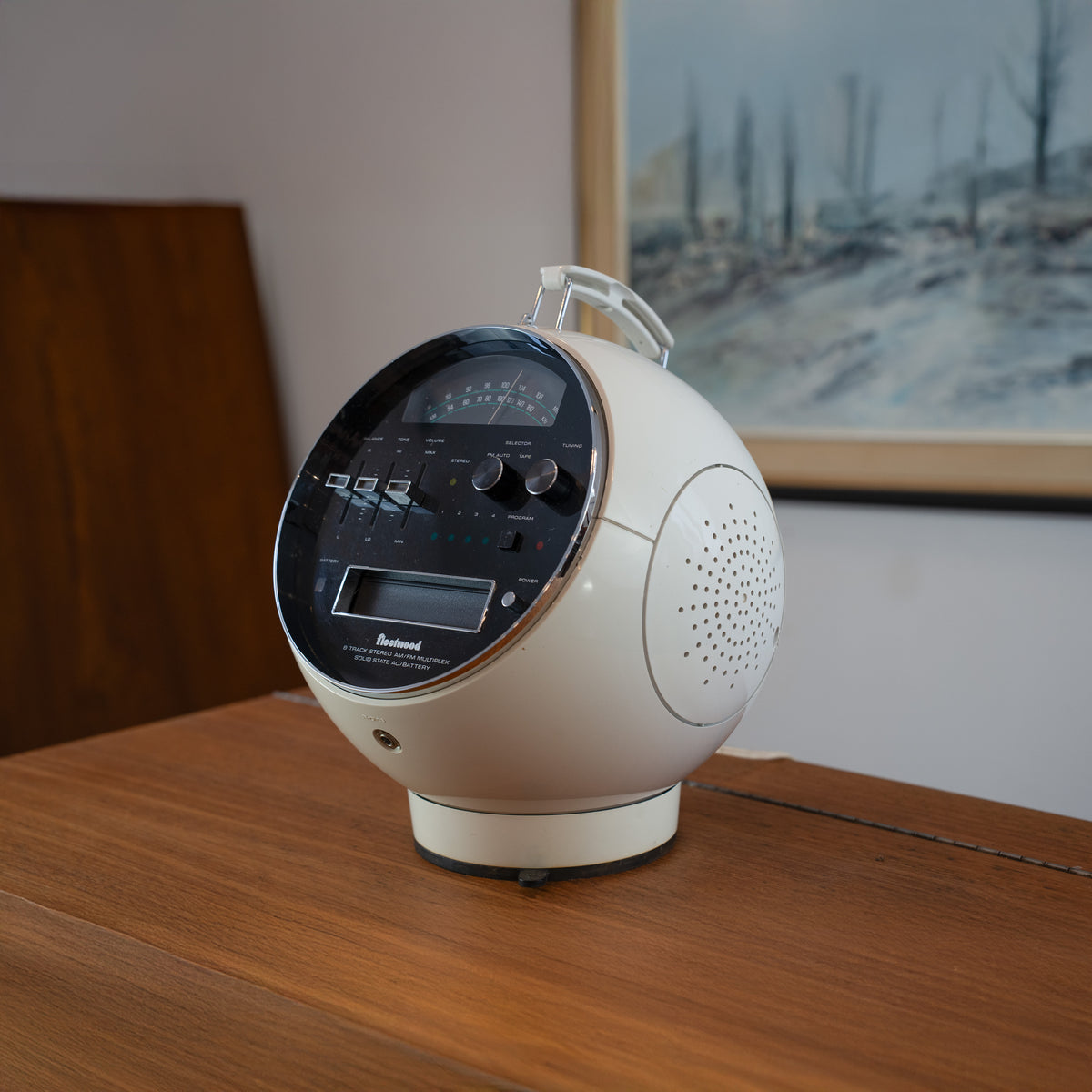 1970's Space Age Fleetwood 8-Track Player and Radio