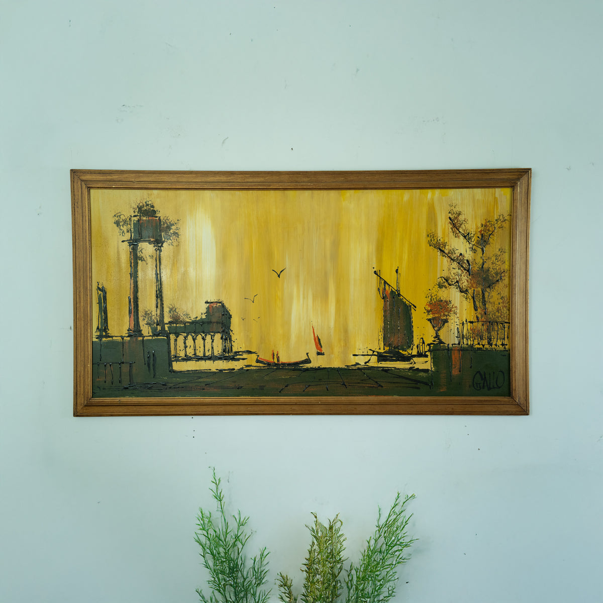 Oil Painting Signed Gallo