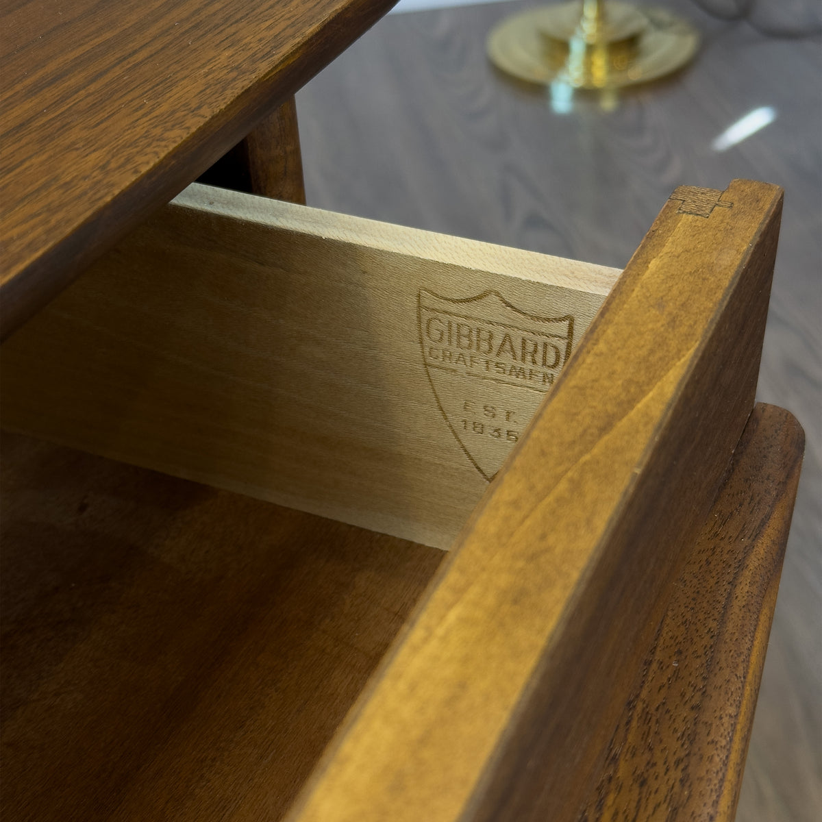 Walnut Nightstand by Gibbard