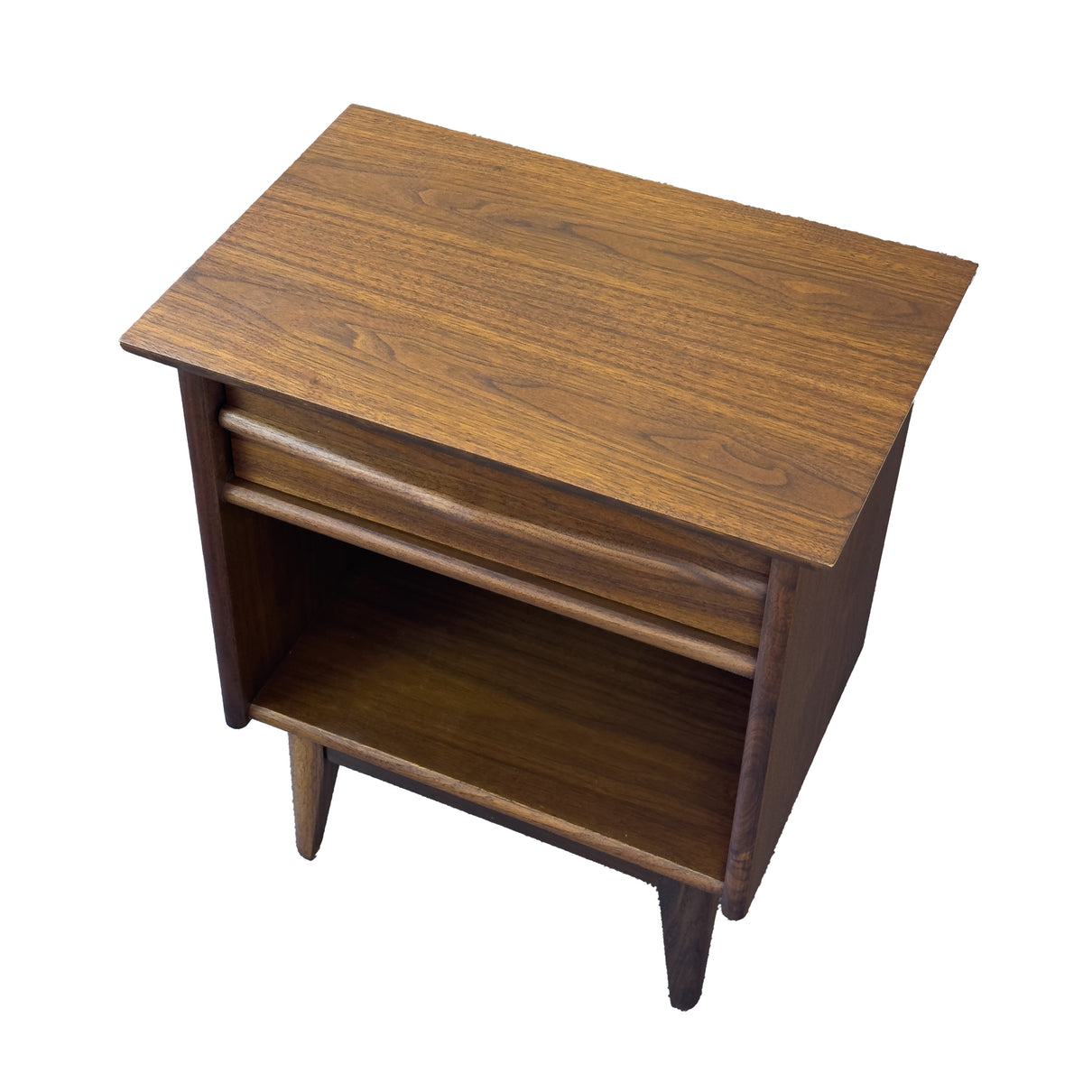 Walnut Nightstand by Gibbard