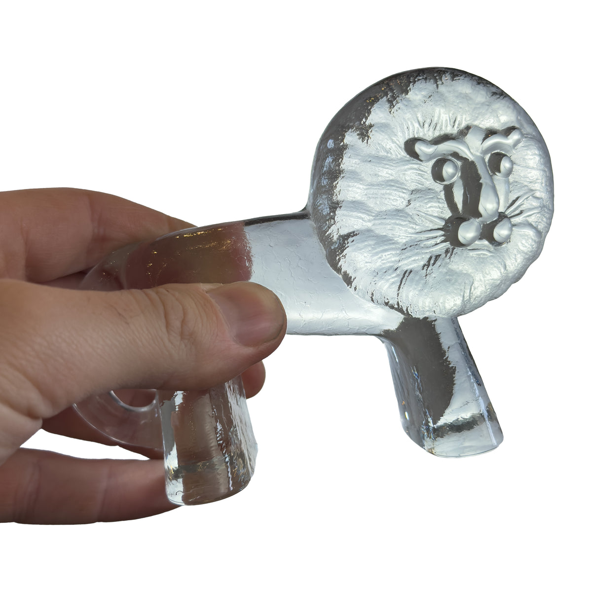 Kosta Boda Lion Glass Figure