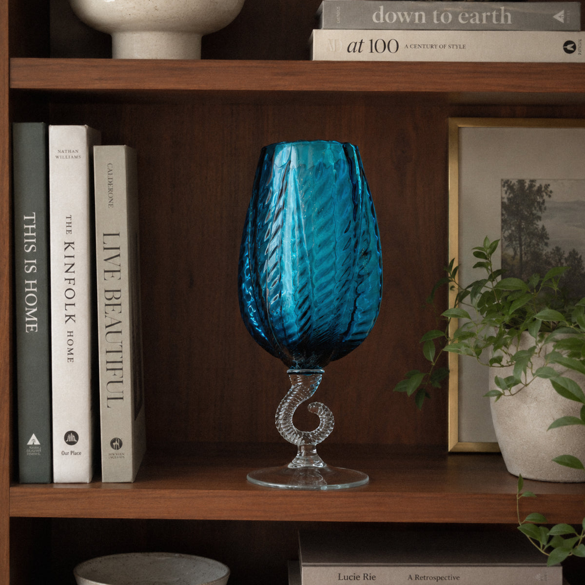 Empoli Turquoise Hook Vase