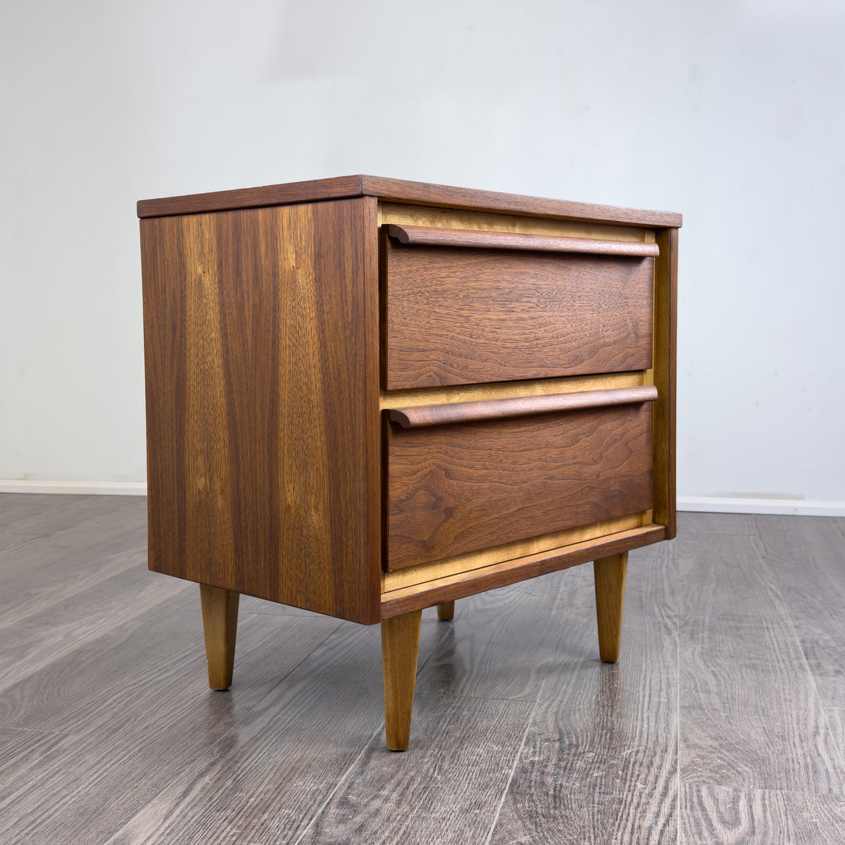 Walnut Nightstand by HPL