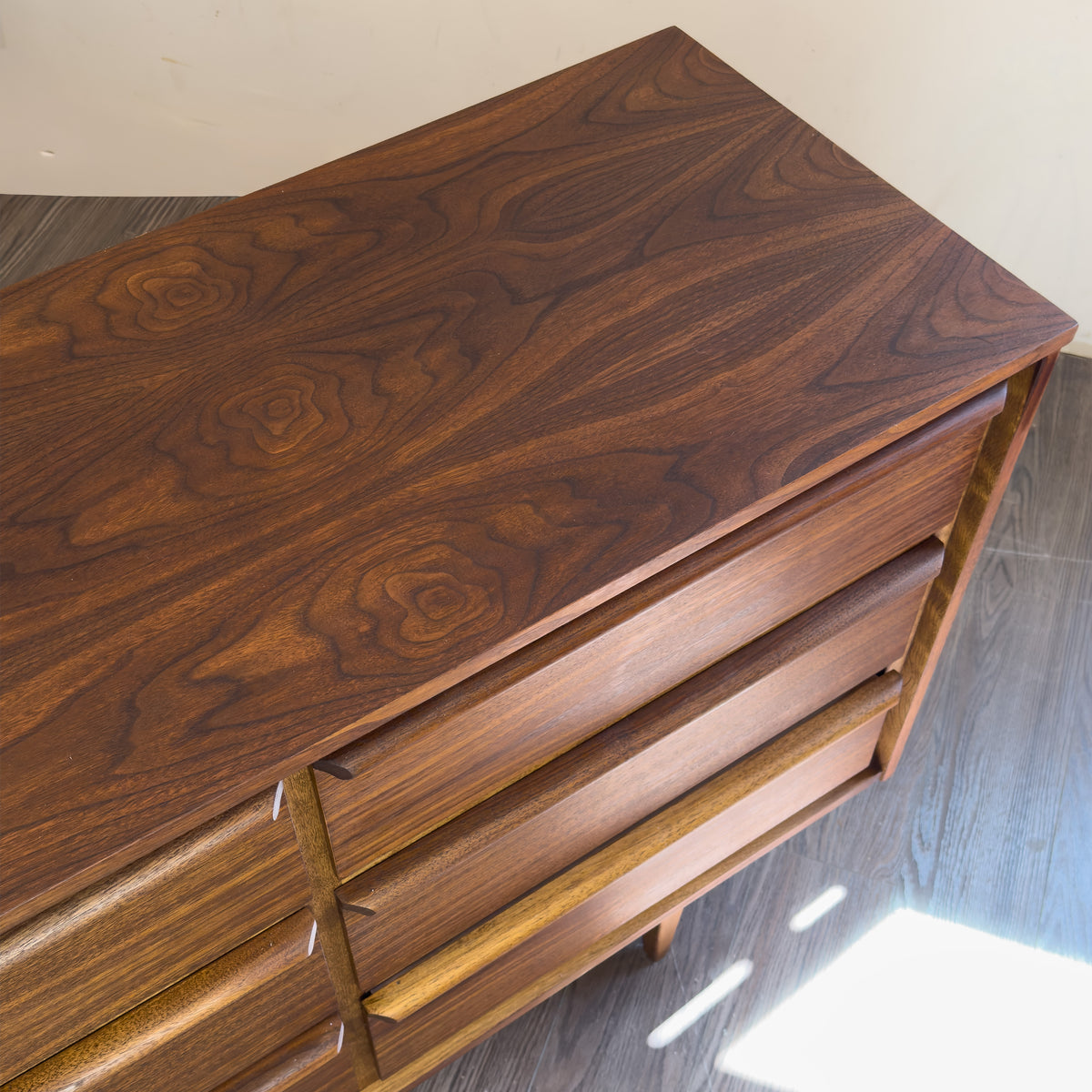 Walnut Nine Drawer Dresser by HPL