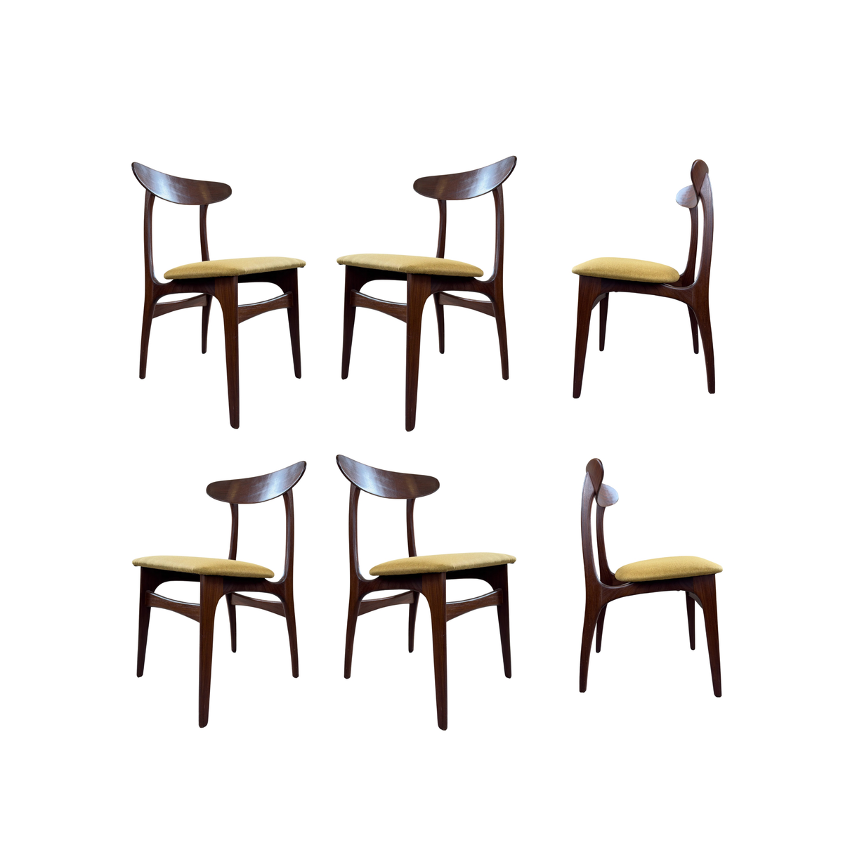 R Huber Teak Dining Chairs