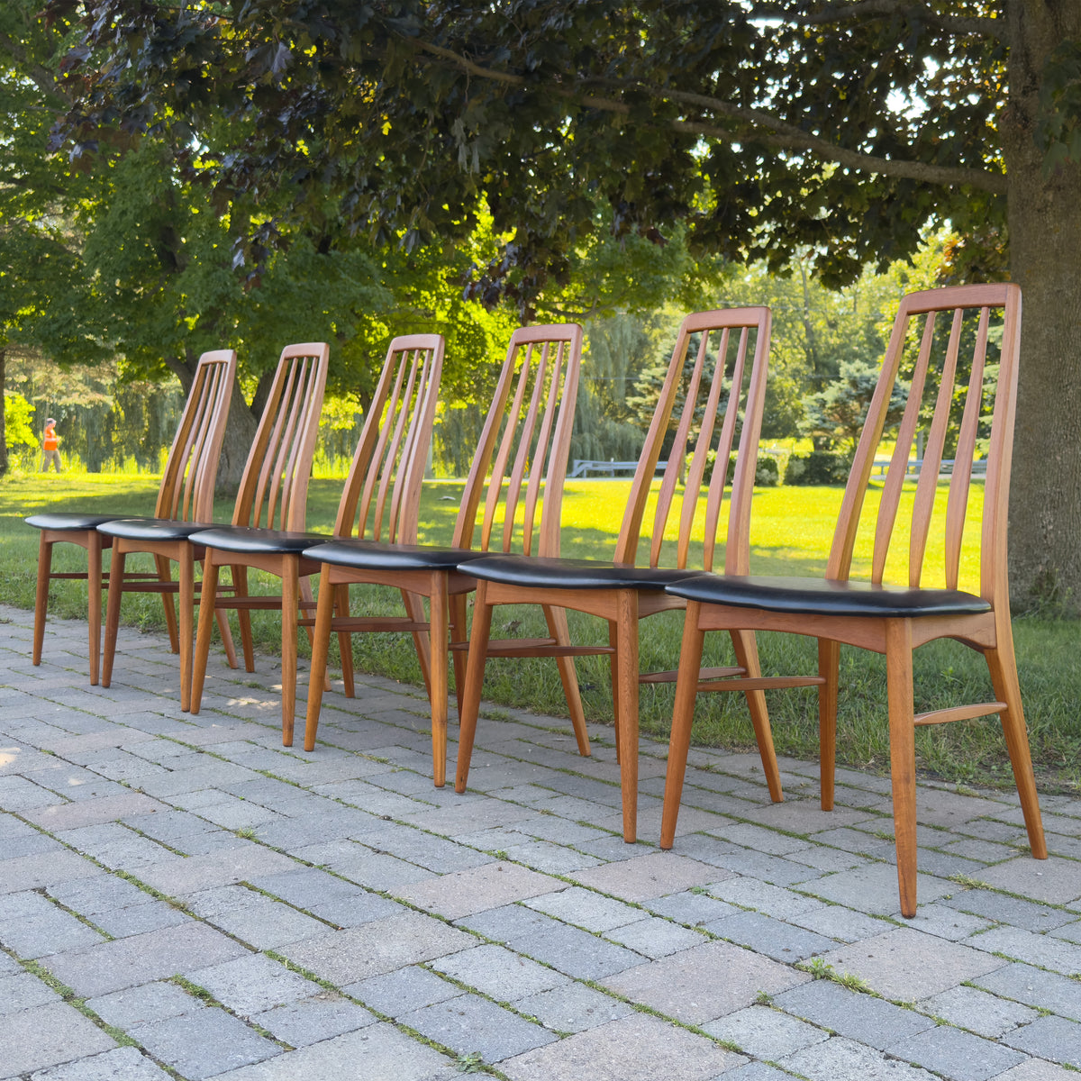 Danish Teak "Eva" Dining Chairs by Niels Koefoed