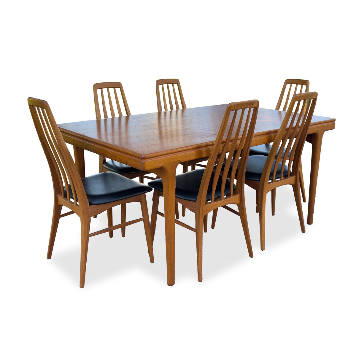 Danish Teak "Eva" Dining Chairs by Niels Koefoed