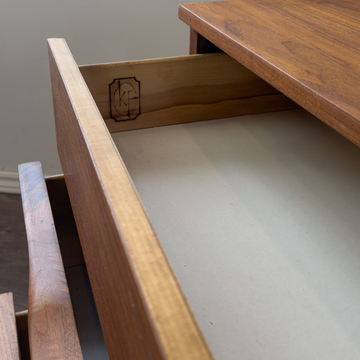 Walnut Six Drawer Dresser by Kaufman