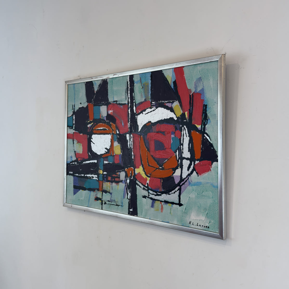 Abstract Oil Painting by H.L. Larsen