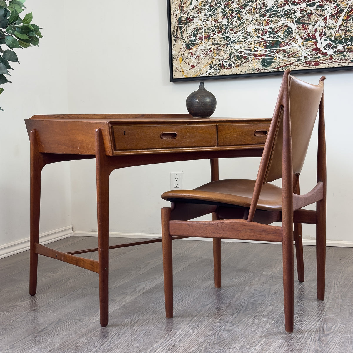 Teak Desk by Svend Aage Madsen