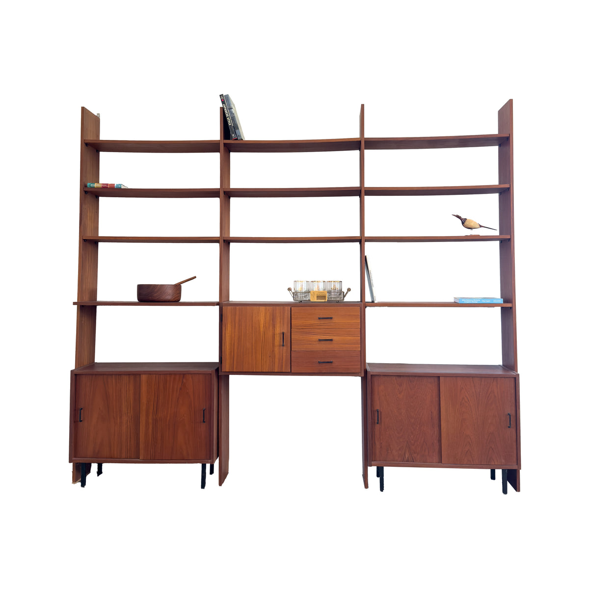 Teak Modular Shelving Unit