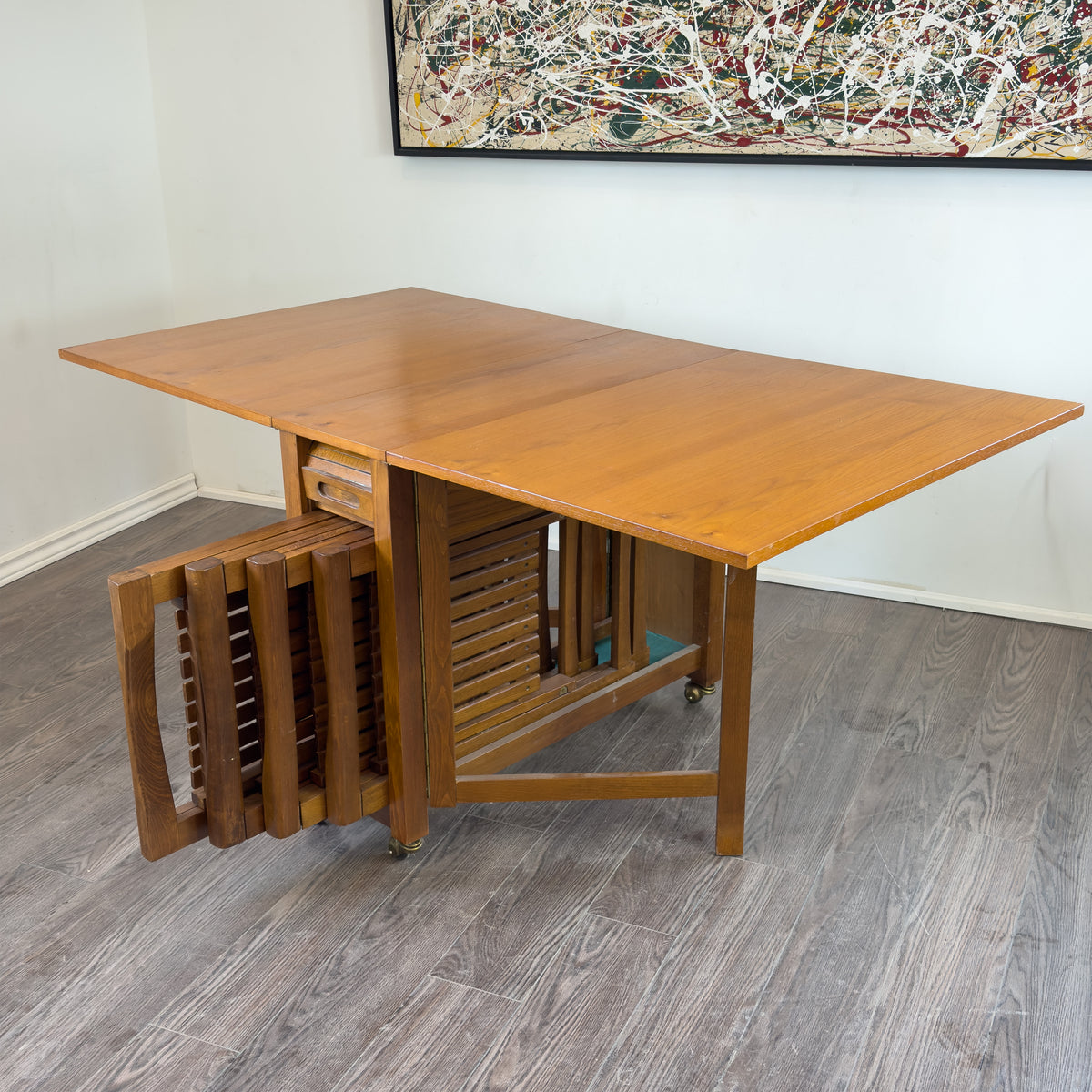 Teak Folding Table and Chairs