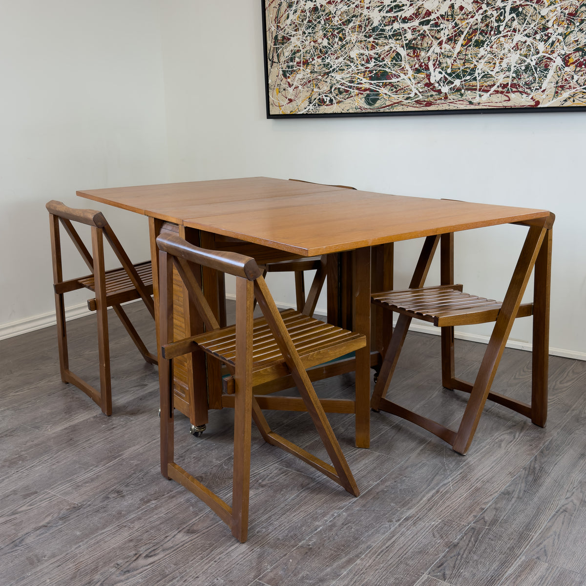 Teak Folding Table and Chairs