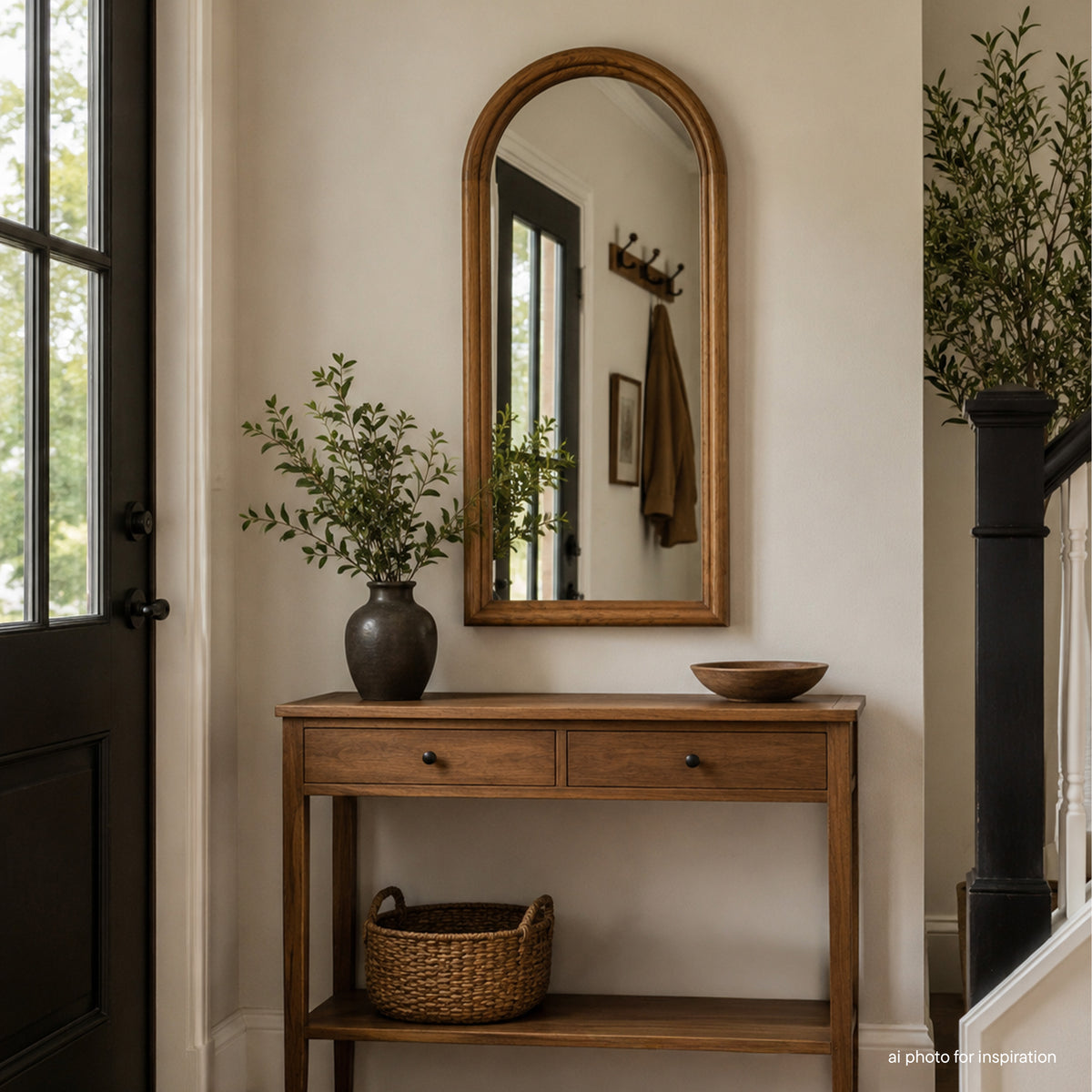 Oak Arch Mirror