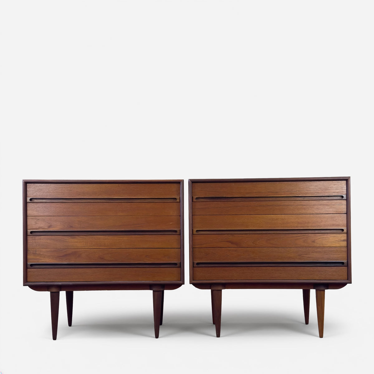 Pair of Teak XL Nightstands