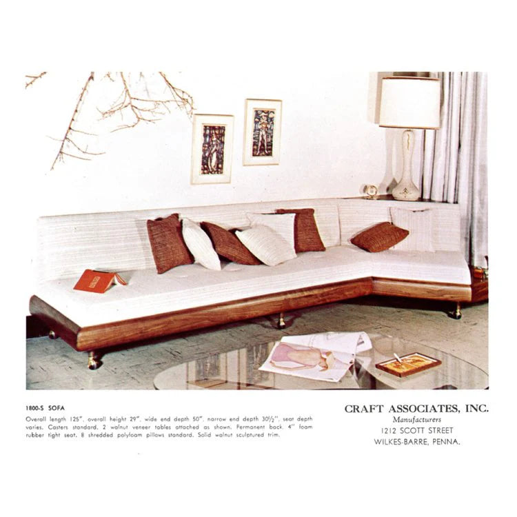 Adrian Pearsall Model 1800-S Boomerang Sofa